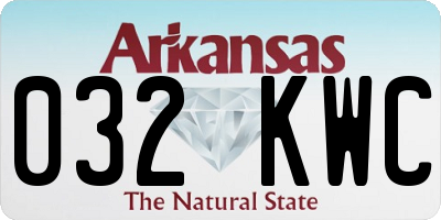 AR license plate 032KWC