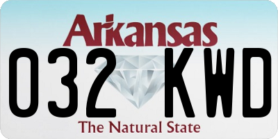 AR license plate 032KWD