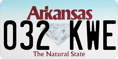 AR license plate 032KWE