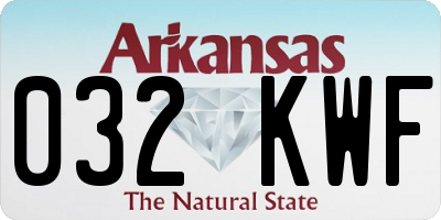 AR license plate 032KWF