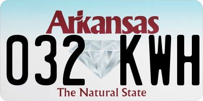 AR license plate 032KWH