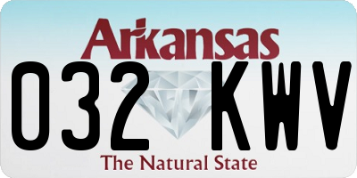 AR license plate 032KWV
