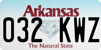AR license plate 032KWZ