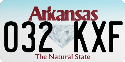 AR license plate 032KXF