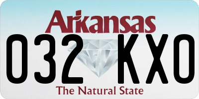 AR license plate 032KXO