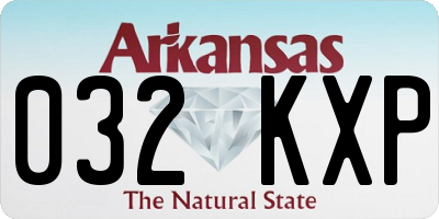 AR license plate 032KXP