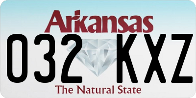 AR license plate 032KXZ
