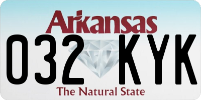 AR license plate 032KYK