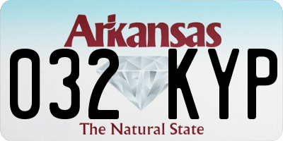 AR license plate 032KYP