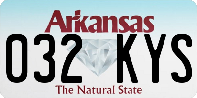 AR license plate 032KYS