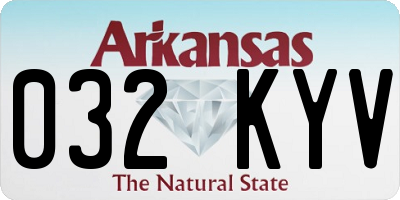AR license plate 032KYV