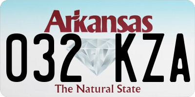 AR license plate 032KZA