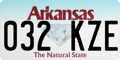AR license plate 032KZE