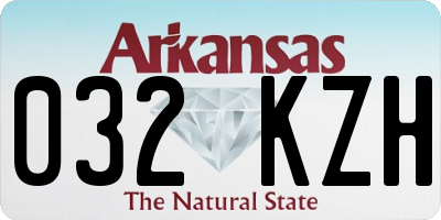 AR license plate 032KZH