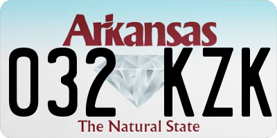 AR license plate 032KZK