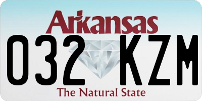 AR license plate 032KZM
