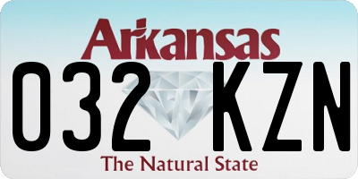 AR license plate 032KZN