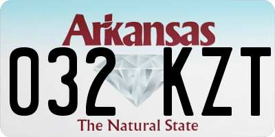 AR license plate 032KZT