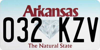 AR license plate 032KZV