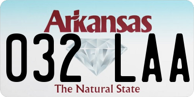 AR license plate 032LAA