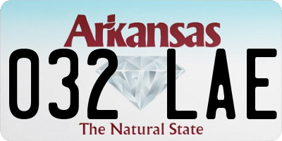 AR license plate 032LAE