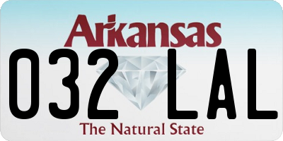 AR license plate 032LAL
