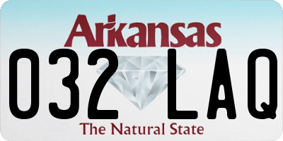 AR license plate 032LAQ