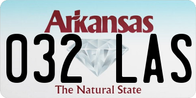 AR license plate 032LAS