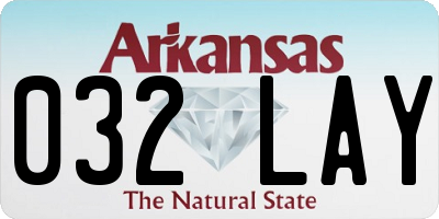 AR license plate 032LAY