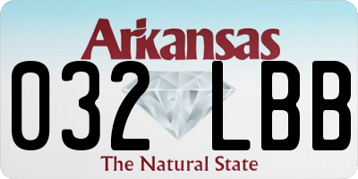 AR license plate 032LBB