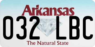 AR license plate 032LBC