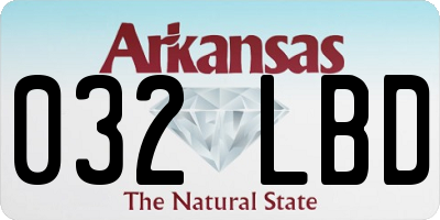 AR license plate 032LBD