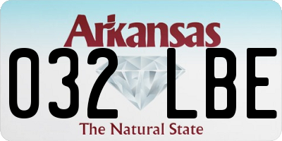 AR license plate 032LBE
