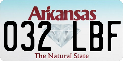 AR license plate 032LBF