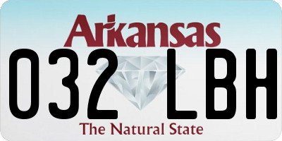 AR license plate 032LBH