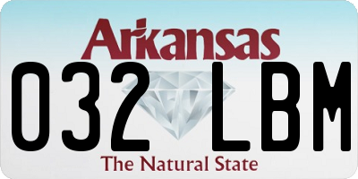 AR license plate 032LBM