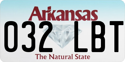 AR license plate 032LBT