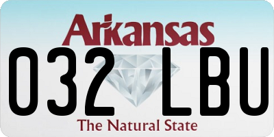 AR license plate 032LBU