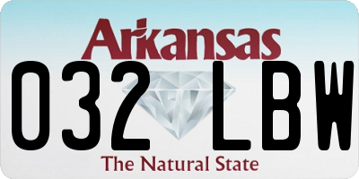 AR license plate 032LBW