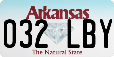 AR license plate 032LBY