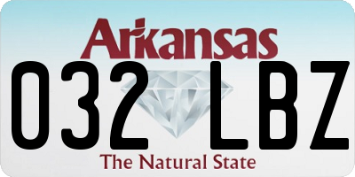 AR license plate 032LBZ