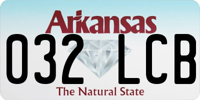 AR license plate 032LCB