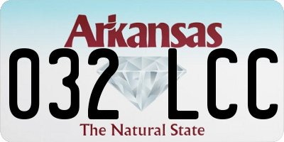 AR license plate 032LCC
