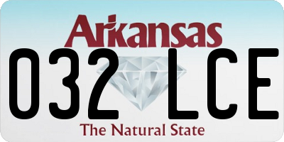 AR license plate 032LCE