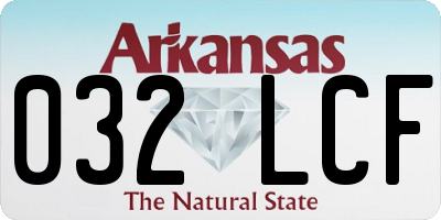 AR license plate 032LCF