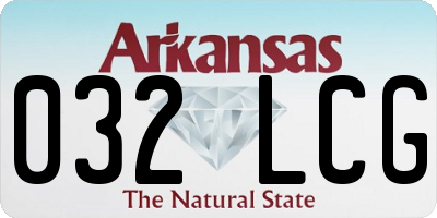 AR license plate 032LCG