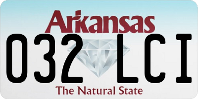 AR license plate 032LCI