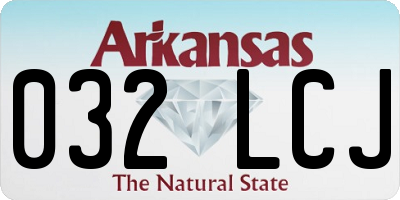 AR license plate 032LCJ