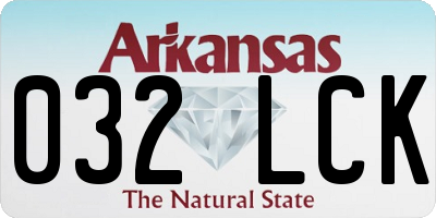 AR license plate 032LCK