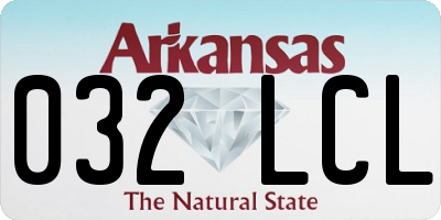 AR license plate 032LCL
